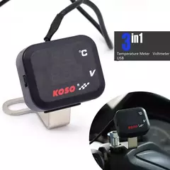 Voltimetro Digital 3 En 1 Moto O Auto (temperatura Ambiente) en internet