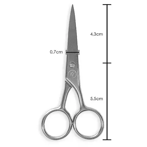 Tesoura Para Sobrancelhas Grande SC-01 - Klass Vough