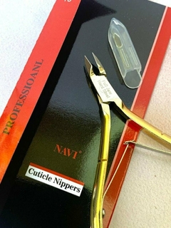 CORTACUTÍCULAS DORADO ACERO INOXIDABLE NAVI