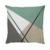 Almofada - Neo boho patch verde/bege
