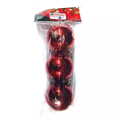 BOLA SAQ LISA 5CM C/3 PCS VERMELHA/CÓD.8625439 - comprar online
