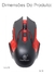 Mouse Sem Fio Gamer KA-611 - comprar online