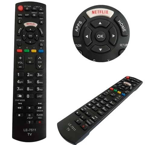 CONTROLE REMOTO PANASONIC LCD COM NETFLIX LE-7511 / CÓD. 7899630