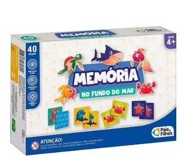 JOGO DA MEMÓRIA FUNDO DO MAR / CÓD. 33835