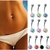 Piercing De Umbigo Cartela Com 12 Unidades AÇO INOX Pedra Colorida / CÓD.:7911101 - (cópia) na internet