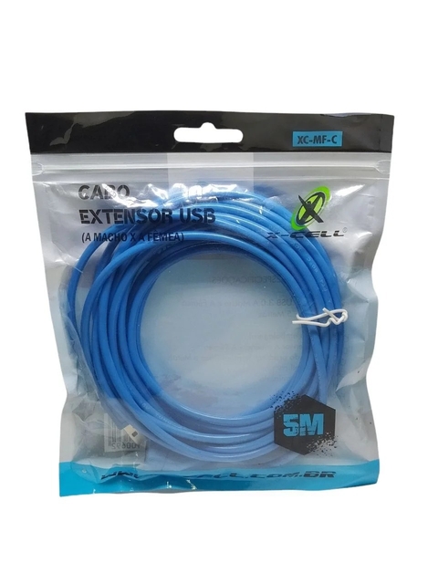 CABO USB MACHO E FÊMEA 4 METROS EXTENSOR XC-MF-C/ CÓD.7911208