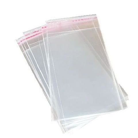 SACO PARA PRESENTE ADESIVADO CROMUS TRASNPARENTE COM FURO 15cm X 20cm + 3Aba/ CÓD.34738