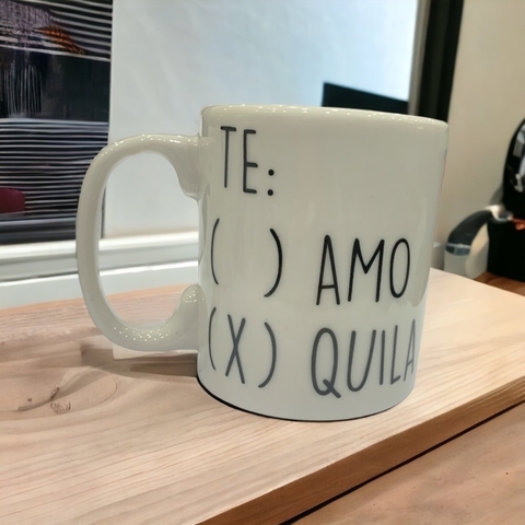 CANECA TE AMO TEQUILA PORCELANA 200ml