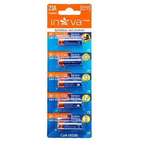Pilha Bateria Alcalina 23 A Cartela C/5 Inova Cell11062 / Código: 7911387