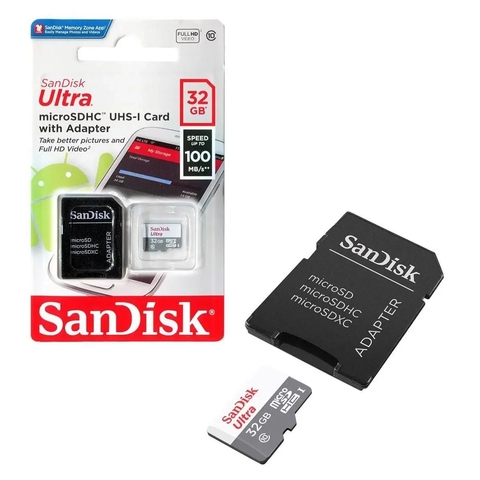 CARTÃO DE MEMÓRIA SD SANDISK ULTRA 32GB 100MB/S /CÓD.27026