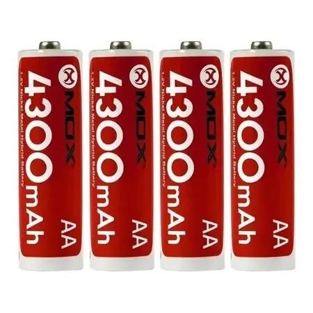 PILHA MOX RECARREGÁVEL 4300MAH AA C/4 / CÓD.33433