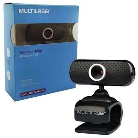 WEBCAM COM MICROFONE USB 480P UNIDADE WC051 MULTI / CÓD.7900216