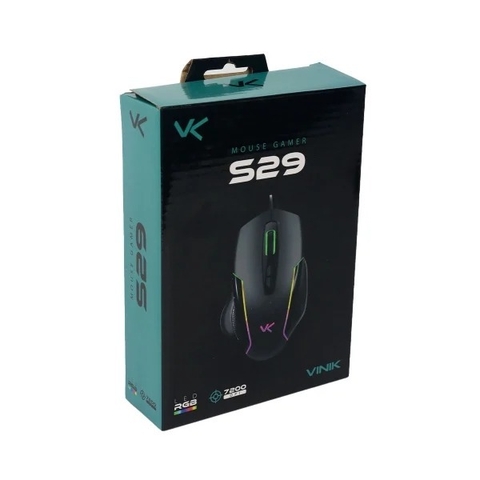 MOUSE GAMER S29 7200 DPI 7 BOTÕES LED RGB CABO 1,8M/CÓD.35584
