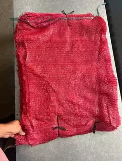 Saco Raschel Vermelho Para Legumes Pacote C/100 - comprar online