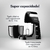 Batedeira 2 Tigelas Crome Base Cristal Duo Turbo 550W Philco Preta 127v - Eu + Um | Utilidades para Casa