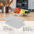 Conjunto 2 Tábuas para Corte Plástico Cinza e Faca com Protetor Lyor - comprar online