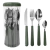 Juego De Cubiertos Carol X 24 + Frasco De Regalo Colores - FIRST CONCEPT INTERNACIONAL SRL