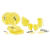 Set Vajilla X 28 Piezas Plato Bowl Taza Cubiertos Carol