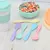 Cucharita Cuchara De Plástico Colores Pastel Cliker - tienda online