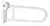 Barral De Seguridad Rebatible Blanco Acero Mozart 57 Cm