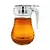 Dosificador De Miel De Vidrio Con Tapa Aceitera Vinagrera Crystal Rock
