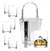 Set Whisky Licor Con 6 Vasos 230ml + Hielera Vidrio + Pinza Soifer