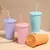 Vaso De Plastico Eco Reutilizable 460ml Con Sorbete