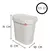Cesto Oficina Mini Tacho De Basura 2,5l Hogar Cocina Baño Blanco en internet