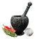 Mortero Chico De Plastico Macizo Con Machacador Cocina - comprar online