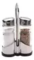 Set Salero Y Pimentero Especiero De Vidrio Soporte Metal Soifer - FIRST CONCEPT INTERNACIONAL SRL