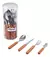 Juego De Cubiertos De Madera Carol X 24 + Frasco De Regalo