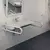 Barral De Seguridad Rebatible Blanco Acero Mozart 57 Cm - FIRST CONCEPT INTERNACIONAL SRL