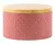 Lata Redonda Con Relieve Y Tapa De Madera 20 X 12 en internet