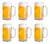 Set X6 Vaso Cervecero Chop Vidrio Monaco 380ml Soifer