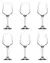 Set X6 Copas Lal Vino Agua Vidrio Cocteles 330 Ml Elegantes