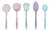 Imagen de Set Juego Utensilios De Cocina Kit Nylon Colores Pastel