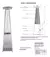 Calefactor Exterior Estufa A Gas Piramide Jardin Acero Inox - comprar online