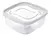 Contenedor Hermético Cuadrado 580ml Recipiente Plasutil - comprar online