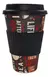 Vaso Cafe Mug 450cc Taza Tapa Y Banda De Silicona - FIRST CONCEPT INTERNACIONAL SRL