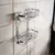 Organizador Colgante De Baño Estante Doble Acero Inoxidable Crystal Rock - comprar online