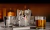 Set Whisky Licor Con 6 Vasos 230ml + Hielera Vidrio + Pinza Soifer - comprar online