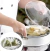 Vaporera Vaporiera Plegable Vegetales Colador Frutero Acero - FIRST CONCEPT INTERNACIONAL SRL