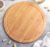 Plato Playo Grande De Madera Bambu Tabla Asado 25cm Redonda - comprar online