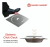 Rejilla Click Clack Acero Inox 12 X 12 Anti Olores Mozart - comprar online