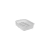 Jabonera Rectangular Chica Con Relieve 30ml Baño Ducha Blanca - comprar online