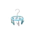 Tender Calesita Redondo 8 Broches Colgante Prenda Pechero - comprar online