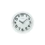 Reloj De Pared Analógico 30cm Marco Blanco Colgante - comprar online