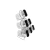 Set 6 Especiero Piramide Vidrio Rack Base Metal Condimentos - comprar online