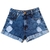 Kit 5 Bermuda Short Feminino Jeans Short Curto Jeans Femini - Kalu Modas