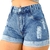 Short Jeans Feminino Com Botão Coberto Sky - comprar online